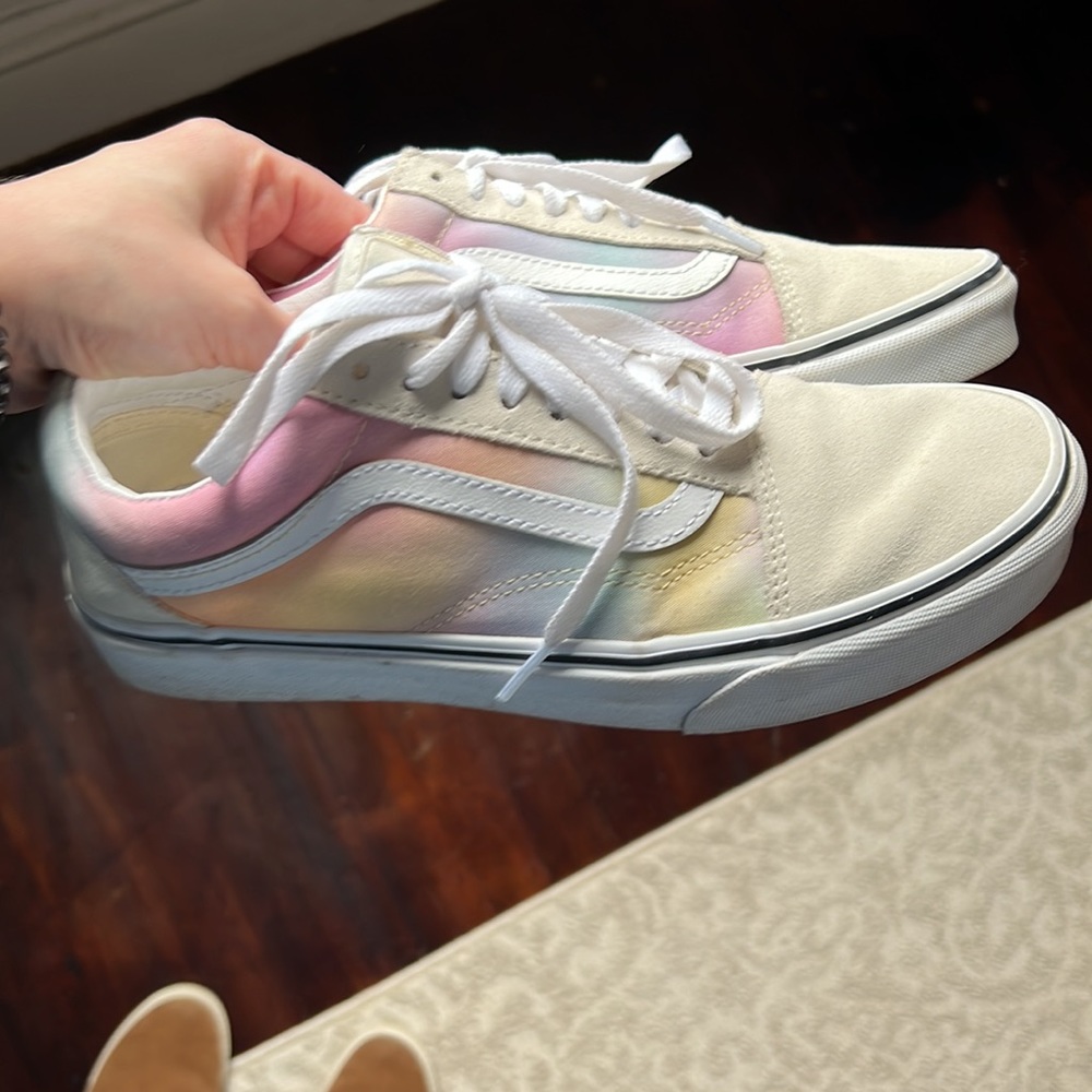 RAINBOW PASTEL SUEDE VANS